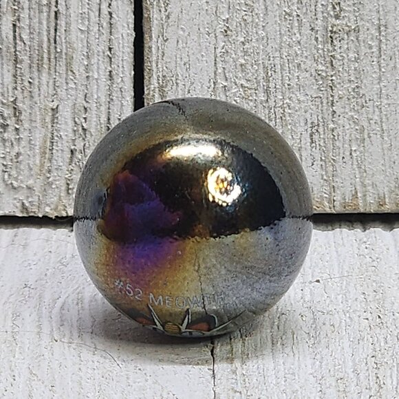 Vintage Pokemon #52 Meowth Marble Holo Mettalic Toy Biz Collectible - Picture 5 of 6